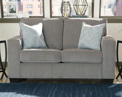 Ashley Altari Loveseat In Alloy
