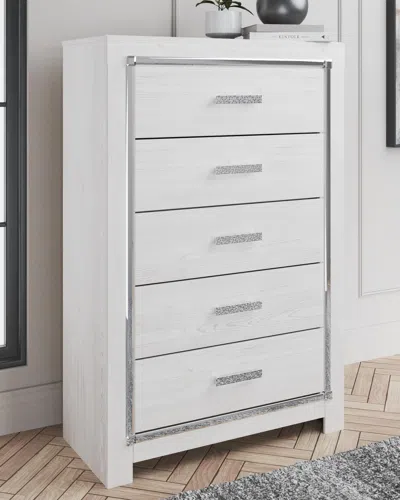 Ashley Altyra 5 Drawer Chest Of Drawers In White