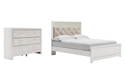 Ashley Altyra Queen Panel Bed With Dresser In White