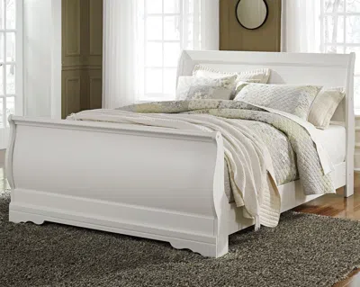 Ashley Anarasia Queen Sleigh Bed In White
