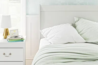 Ashley Anarasia Twin Sleigh Headboard In White