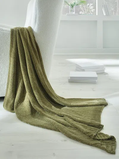 Ashley Anawood Throw In Olive Green
