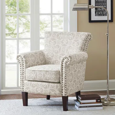 Ashley Annie Tight Back Club Chair In Natural