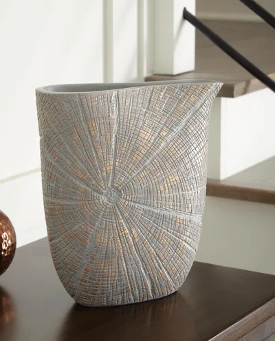 Ashley Ardenley Vase (set Of 2) In Antique Gold Finish