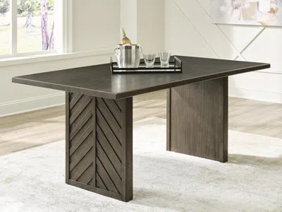 Ashley Arkenton Dining Table In Grayish Brown