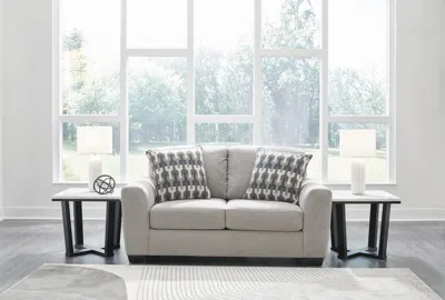 Ashley Avenal Park Loveseat In Flannel
