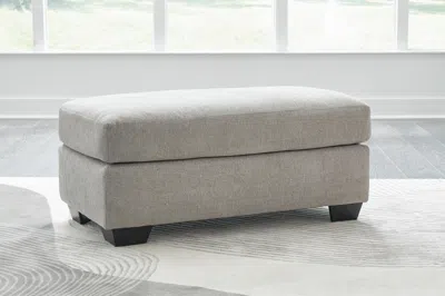Ashley Avenal Park Ottoman In Flannel