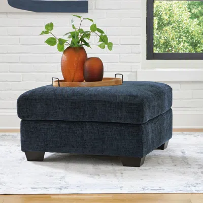 Ashley Aviemore Oversized Accent Ottoman In Ink