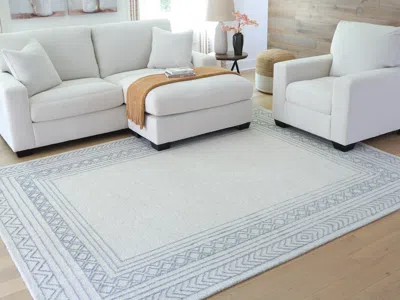 Ashley Azelhurst 7'8" X 10' Area Rug In Blue/ivory/gray