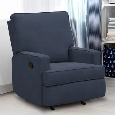 Ashley Baby Relax Salma Glider Recliner In Navy