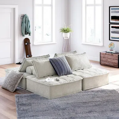 Ashley Bales 4-piece Modular Seating In Taupe