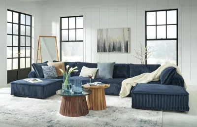 Ashley Bales 6-piece Modular Seating In Navy