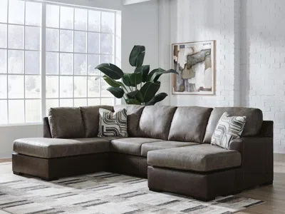 Ashley Baltic-park 2-piece Sectional With Chaise In Fossil