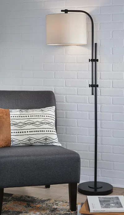 Ashley Baronvale Floor Lamp In Black