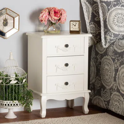 Ashley Baxton Studio Callen 3-drawer Nightstand In White