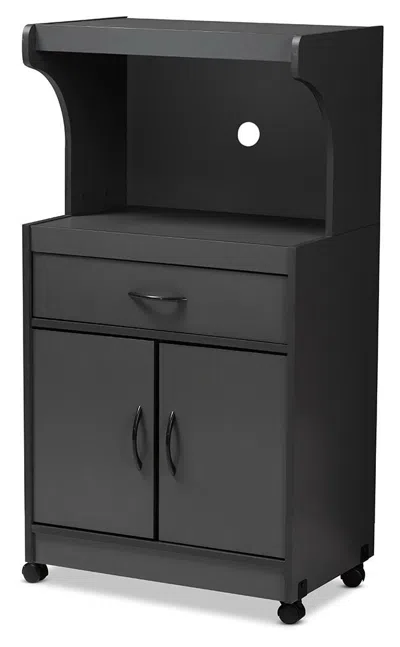 Ashley Baxton Studio Kitchen Cabinet In Charcoal