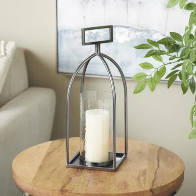 Ashley Bayberry Lane Decorative Candle Lantern In Silver