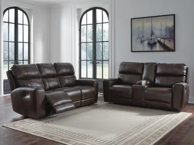 Ashley Beadel Sofa And Loveseat In Smoke