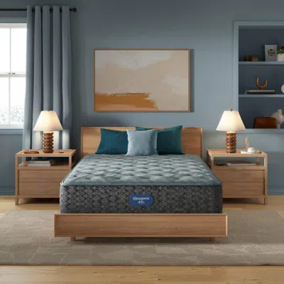 Ashley Beautyrest Level One Plush 13.75 In. California King Mattress In Black