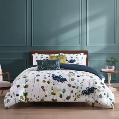 Ashley Bebejan® Abstract Vines 5 Piece Reversible Comforter Set In Blue