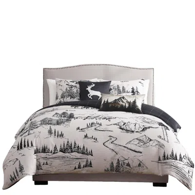 Ashley Bebejan Rocky Mountains 5-piece Queen Comforter Set In Ivory