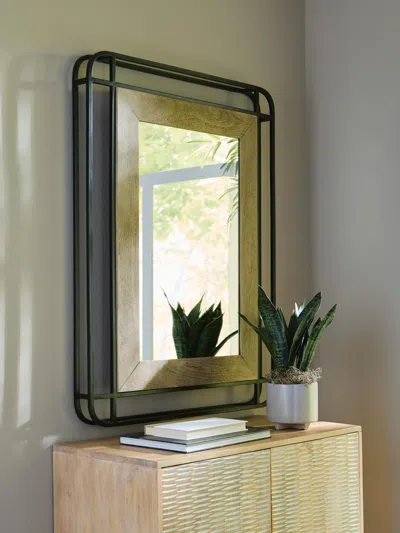 Ashley Beelman Accent Mirror In Black/brown