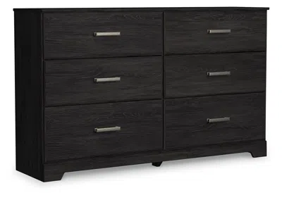 Ashley Belachime 6 Drawer Dresser In Charcoal
