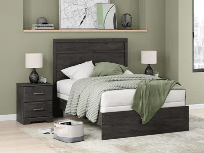 Ashley Belachime Full Panel Bed In Charcoal