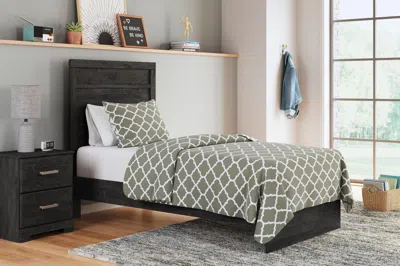 Ashley Belachime Panel Bed In Charcoal
