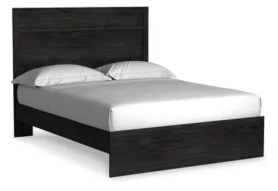 Ashley Belachime Queen Panel Bed In Charcoal