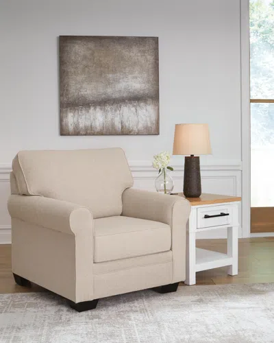 Ashley Belcaro Place Next-gen Nuvella™ Performance Fabric Chair In Jute