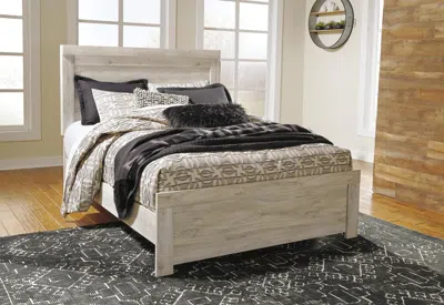Ashley Bellaby Queen Panel Bed In Whitewash