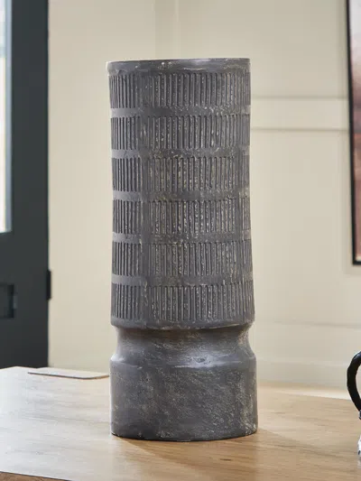 Ashley Beninworth Vase In Antique Black