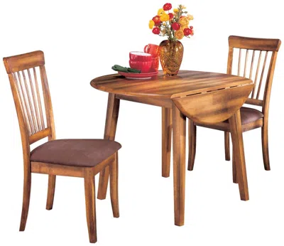 Ashley Berringer Dining Table And 2 Chairs In Rustic Brown