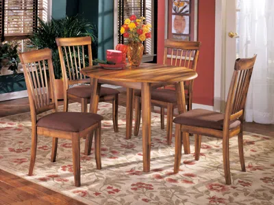 Ashley Berringer Dining Table And 4 Chairs In Rustic Brown