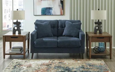 Ashley Bixler Loveseat In Navy