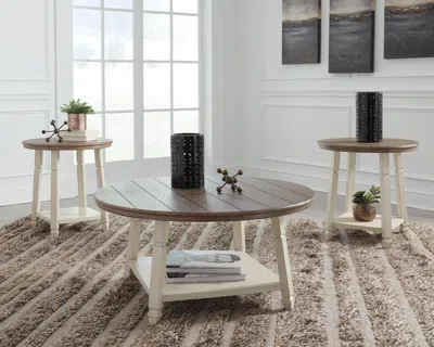 Ashley Bolanbrook Table (set Of 3) In Two-tone