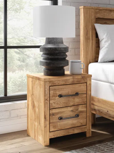 Ashley Branstony 22" 2 Drawer Nightstand In Brown