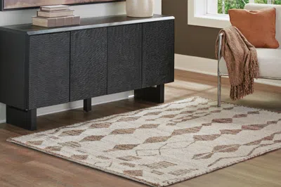 Ashley Brettler 5' X 7' Rug In Beige/brown