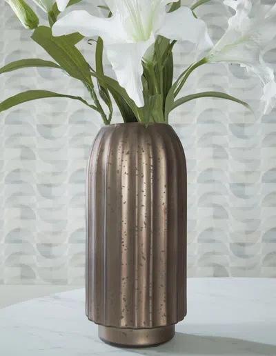Ashley Briarcott Medium Vase In Brown