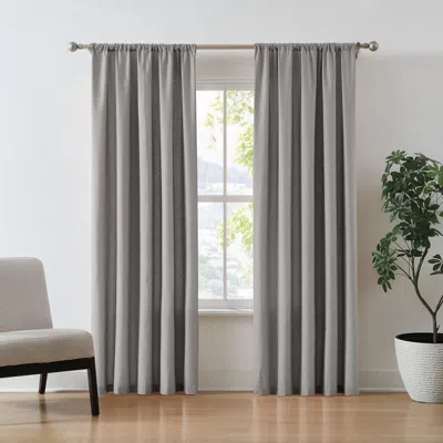 Ashley Brooklyn Loom 96" Window Panel Pair In Gray