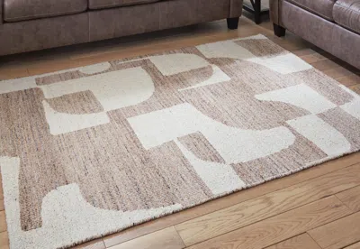 Ashley Brynnfield 8' X 10' Rug In Beige/brown