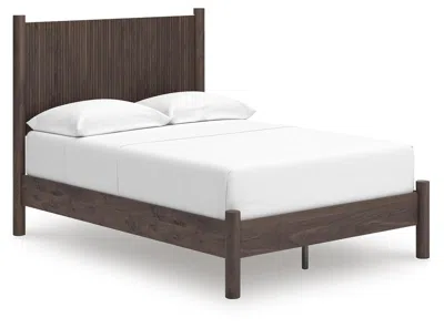 Ashley Cadmori Full Panel Platform Bed In Brown