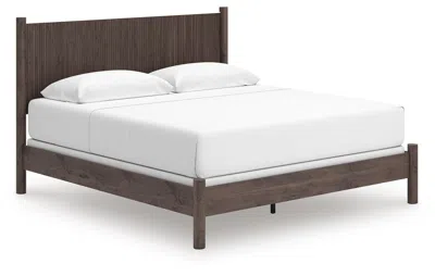 Ashley Cadmori King Panel Bed In Brown