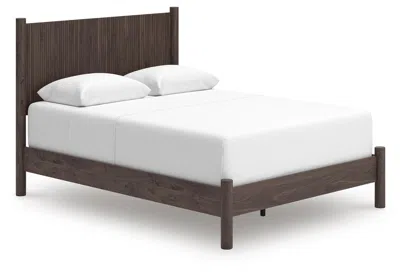Ashley Cadmori Queen Panel Bed In Brown