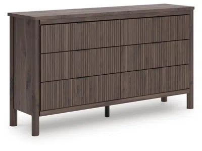 Ashley Cadmori Six Drawer Dresser In Brown