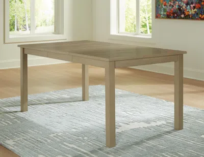 Ashley Calmoro 48"-66" Extendable Dining Table In Gray