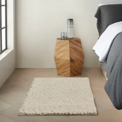 Ashley Calvin Klein Riverstone 2' X 3' Indoor Rug In Ivory