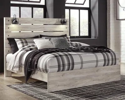 Ashley Cambeck King Panel Bed In Whitewash