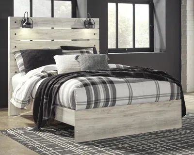 Ashley Cambeck Queen Panel Bed In Whitewash